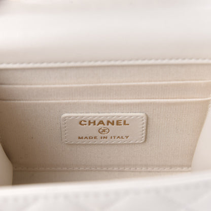 Chanel Lambskin Quilted Mini Trendy CC Clutch With Chain Ecru 9 of 11