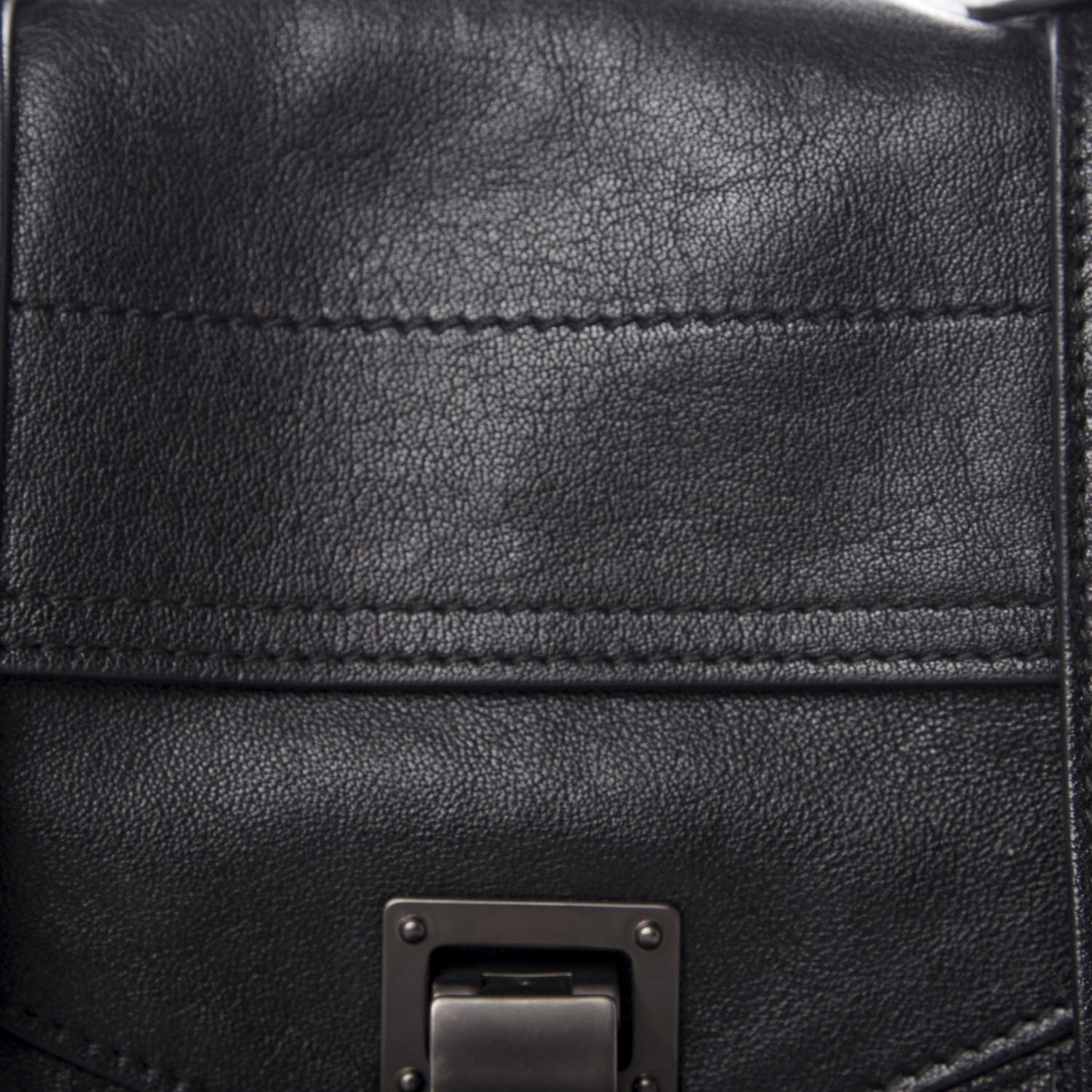 Lambskin Tiny Fringe Lux PS1 Satchel Black