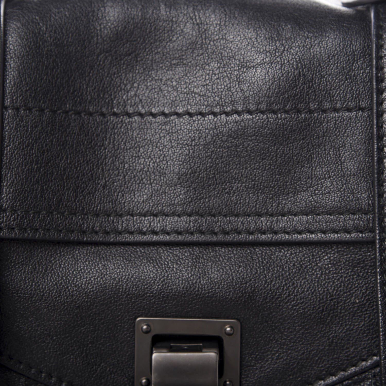 Proenza Schouler Lambskin Tiny Fringe Lux PS1 Satchel Black 7 of 9