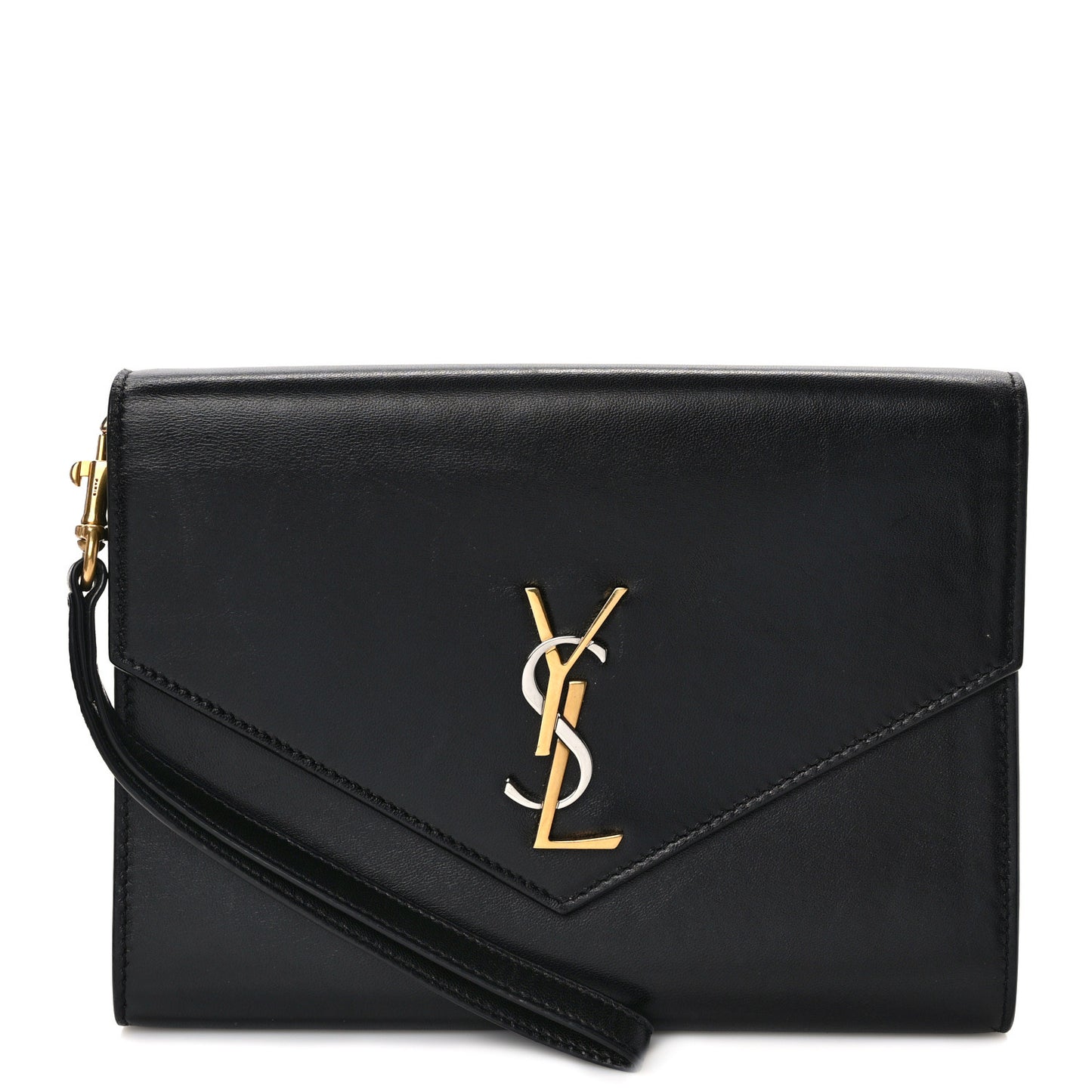 Nappa Monogram Cassandre Flap Pouch Black