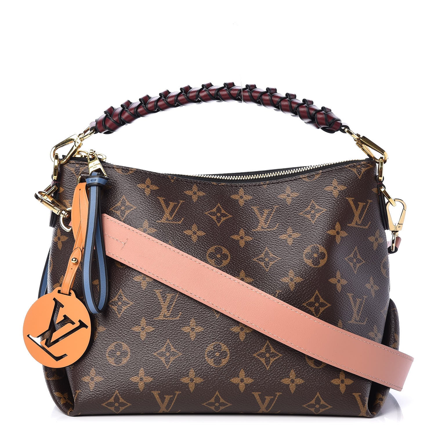 Louis Vuitton Monogram Beaubourg Hobo Mini Bordeaux Red Peach Safran Blue Jean Blue 1 of 12