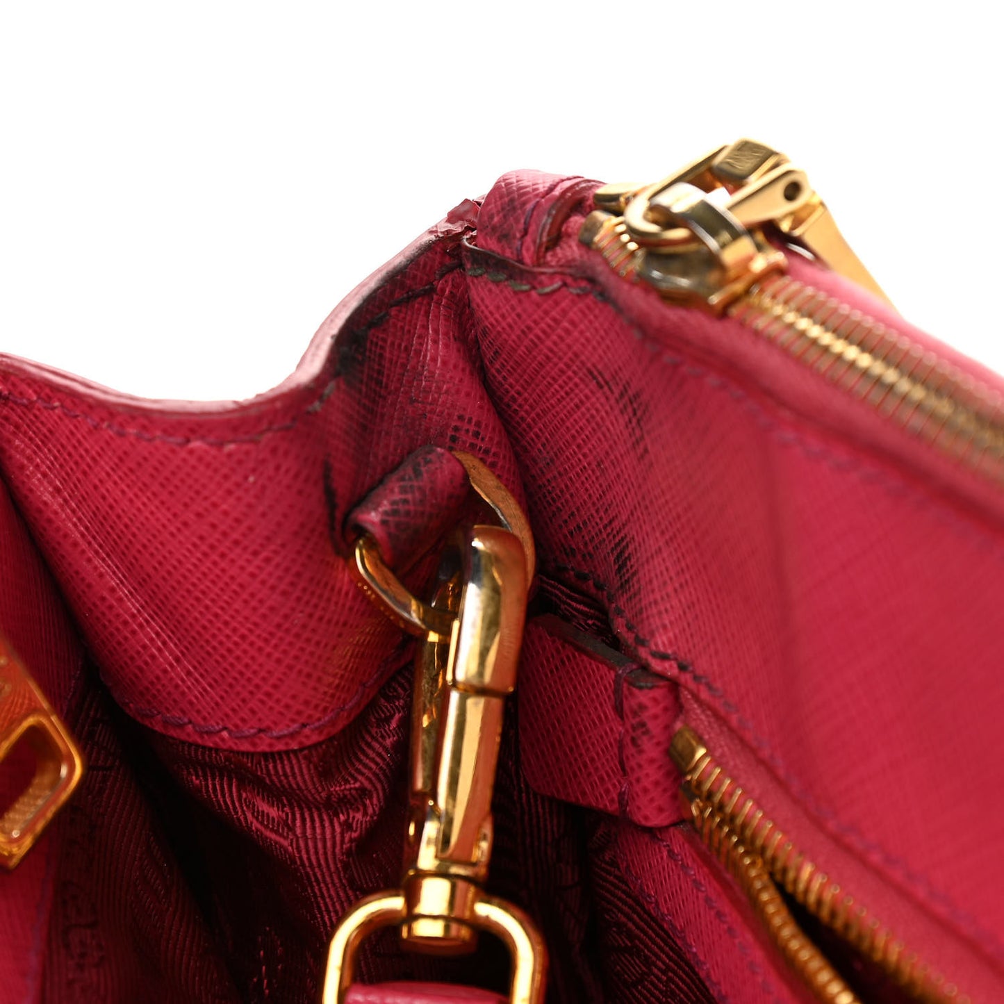 Saffiano Small Galleria Double Zip Tote Peonia
