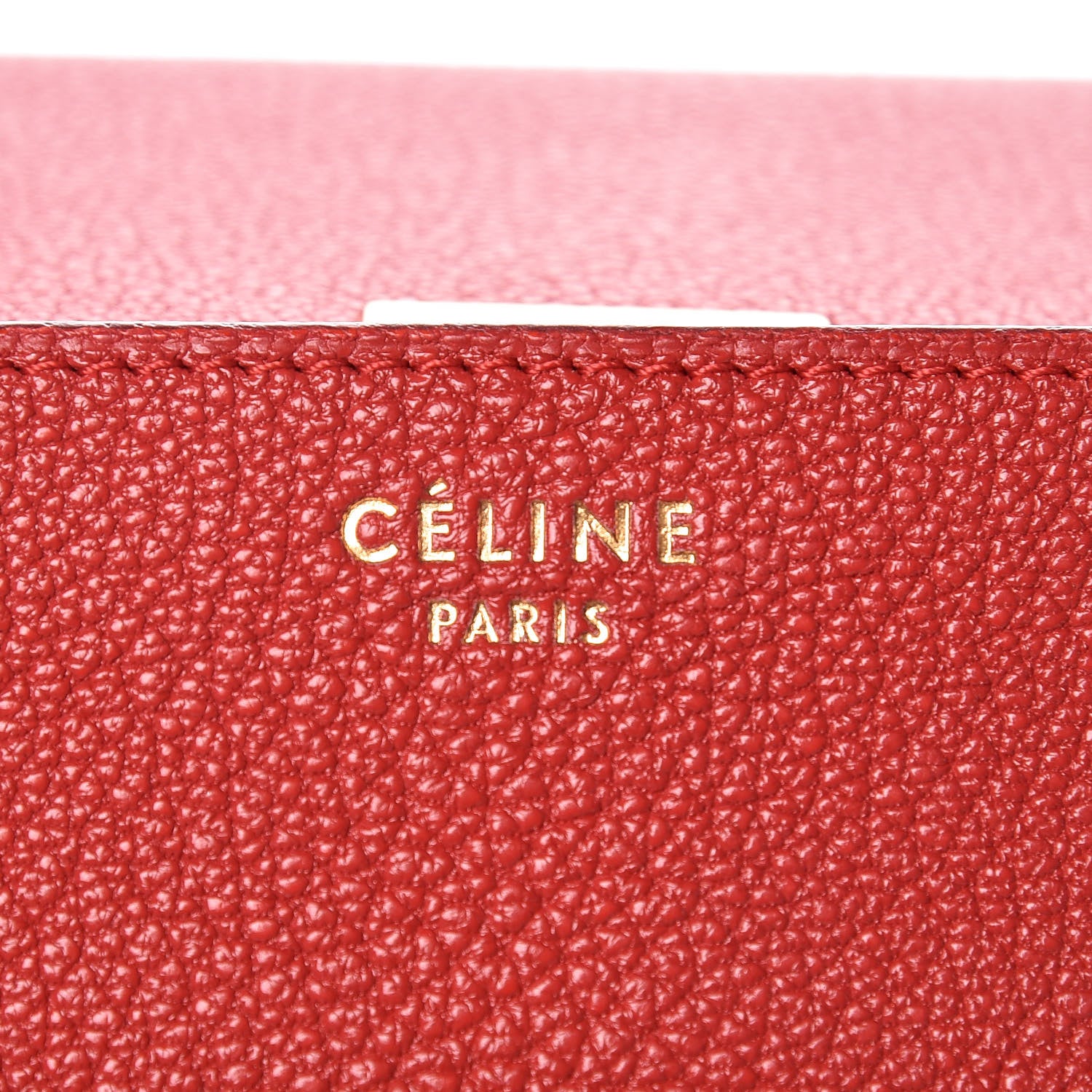 Celine Goatskin Medium Classic Box Flap Bag Carmin 6 of 9