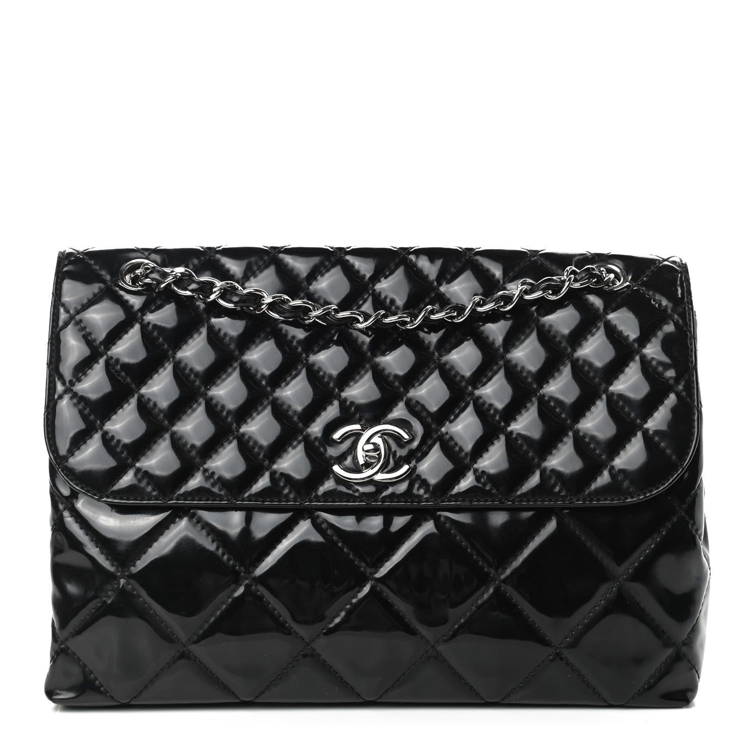 Chanel Vinyl Quilted In the Business Flap Bag Black 1 of 10