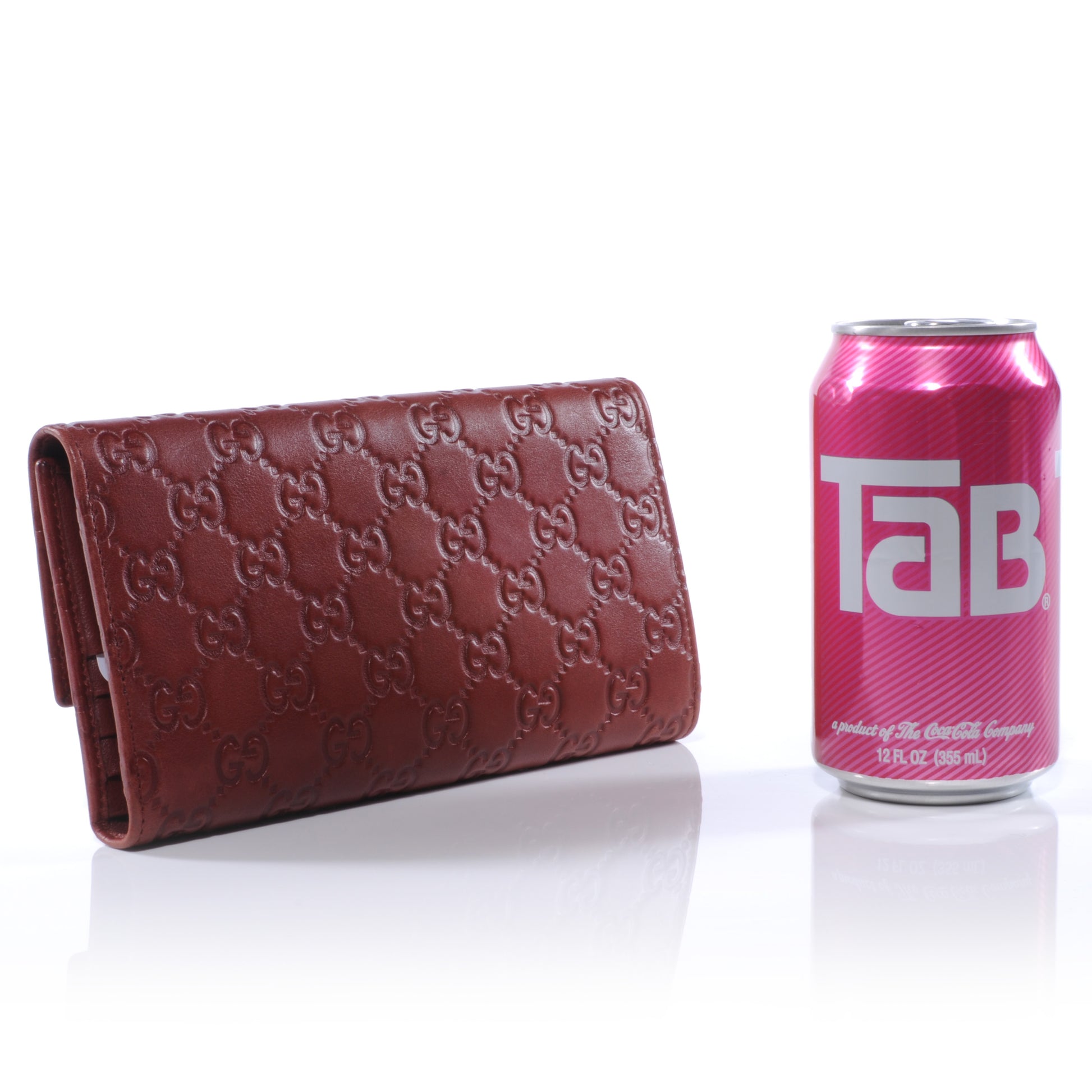 Gucci Guccissima Continental Wallet Dark Red 2 of 6