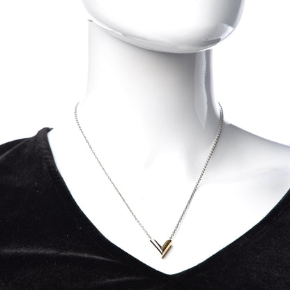 Louis Vuitton Essential V Necklace Silver 2 of 3