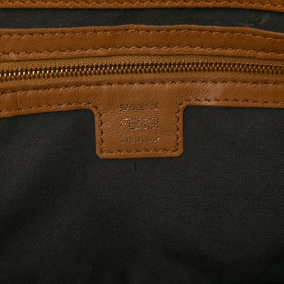 Fendi Nappa FF 1974 Embossed Baguette Miele Scuro 6 of 16