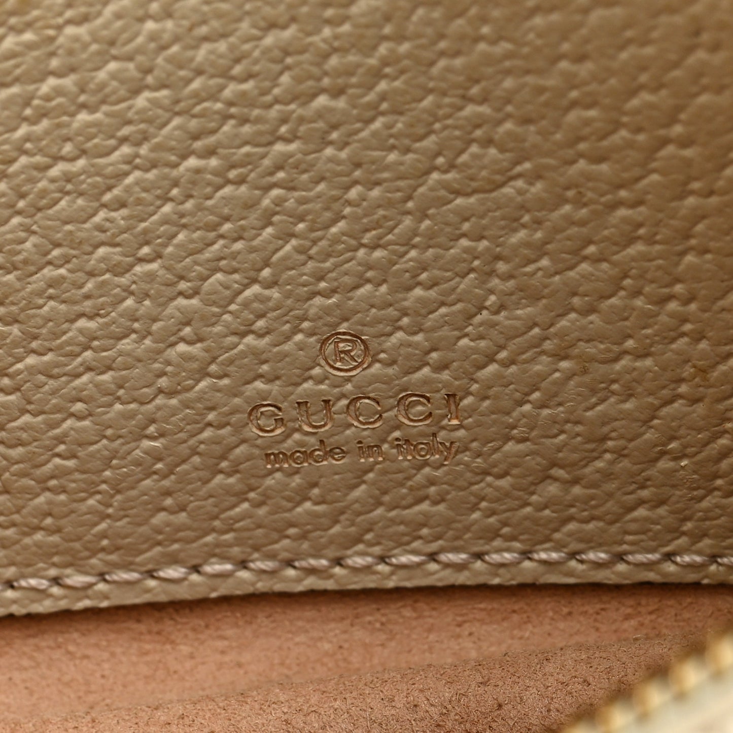GG Supreme Monogram Textured Dollar Calfskin Web Mini Ophidia Half Moon Hobo Beige Ebony Mystic White