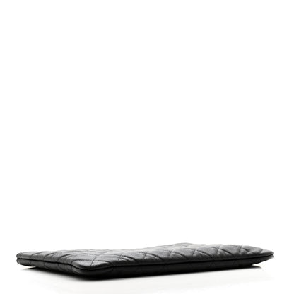 Chanel Caviar Quilted Medium Cosmetic Case Black 4 of 10