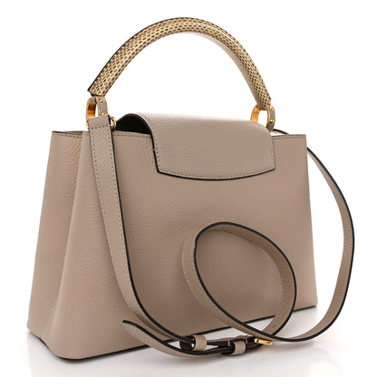 Louis Vuitton Taurillon Ayers Capucines PM Galet 3 of 9