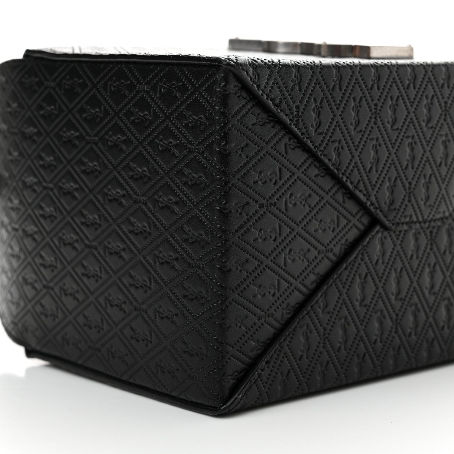 Saint Laurent Calfskin Monogram Take Away Box Black 9 of 12
