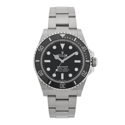 Rolex Stainless Steel 41mm Oyster Perpetual Submariner Watch Black 124060 1 of 5
