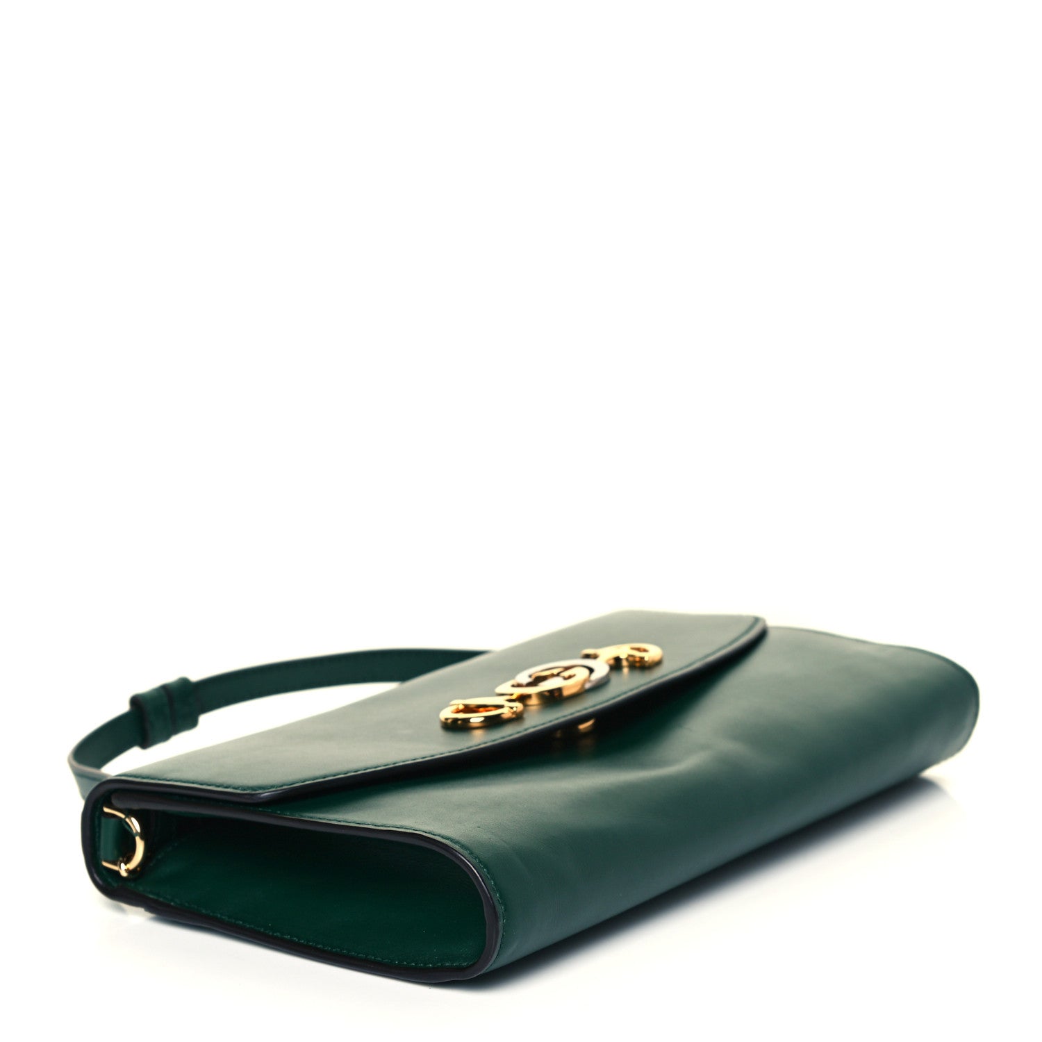 Gucci Smooth Calfskin Small Zumi Top Handle Shoulder Bag Vintage Green 3 of 7