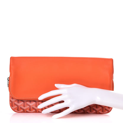 Goyard Goyardine Sainte Marie Soft Clutch Orange 2 of 9