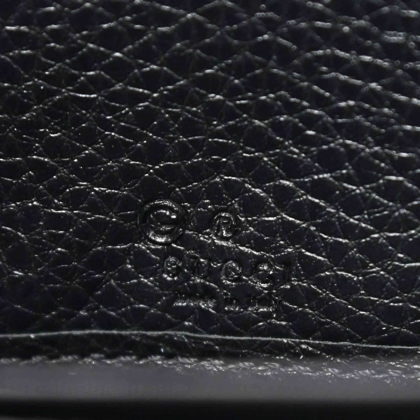 Pebbled Calfskin Soho Zip Around Wallet Black