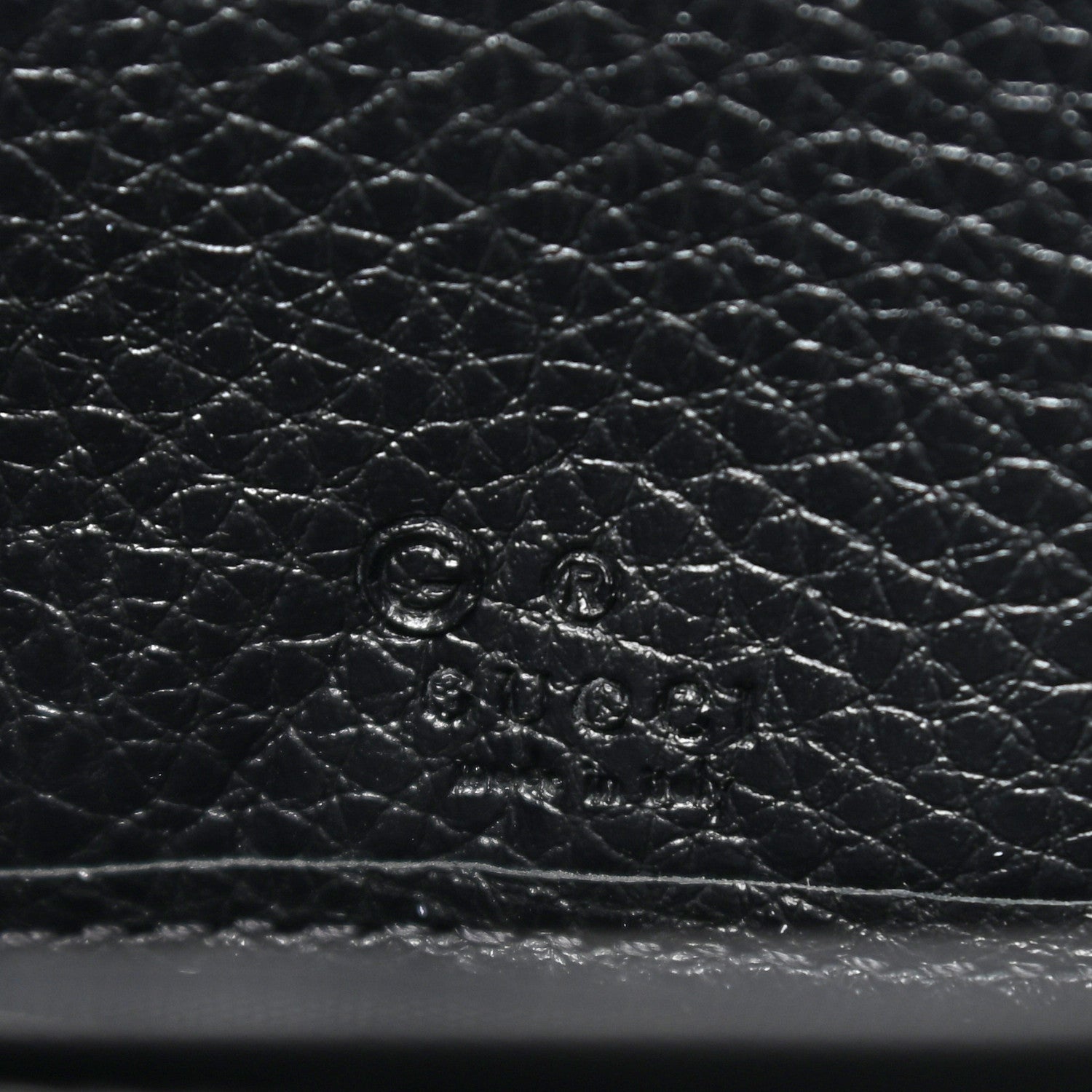 Gucci Pebbled Calfskin Soho Zip Around Wallet Black 6 of 8