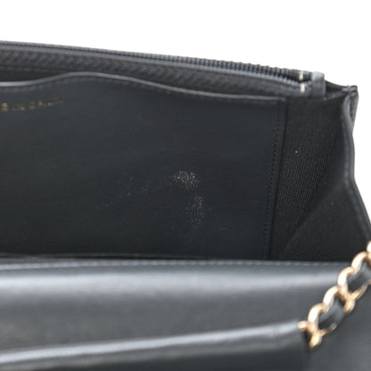 Chanel Lambskin Timeless CC Wallet On Chain WOC Grey 12 of 12