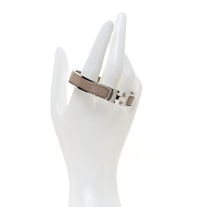 Hermes Enamel Narrow Clic Clac H Bracelet GM Marron Glace 2 of 5