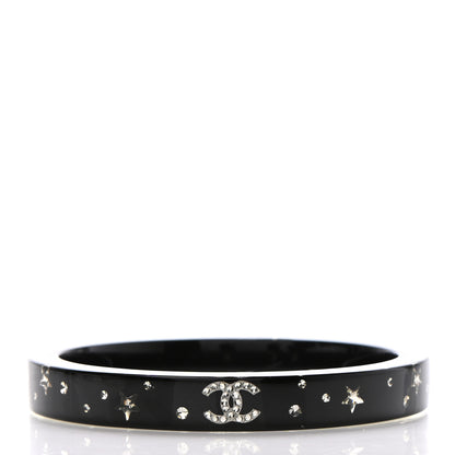 Chanel Resin Crystal CC Bangle Black 3 of 4