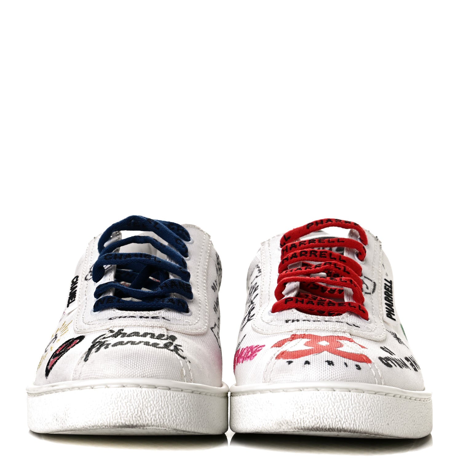 Chanel x Pharrell Williams Calfskin Womens Sneakers 39 White 2 of 6