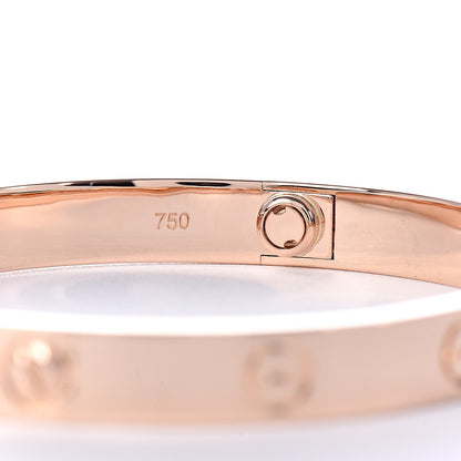 Cartier 18K Pink Gold LOVE Bracelet 17 5 of 7
