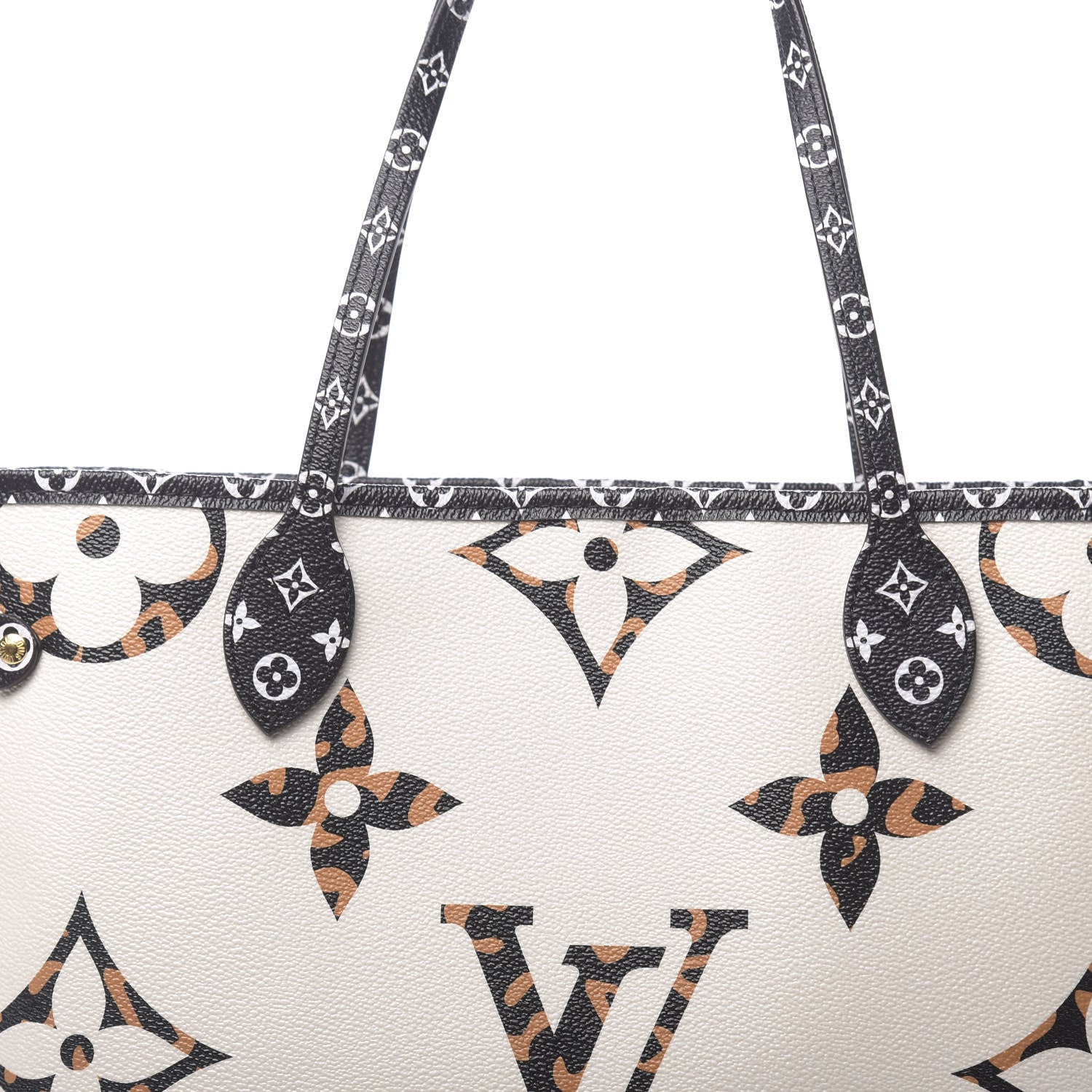 Louis Vuitton Monogram Giant Jungle Neverfull MM Ivory 8 of 11