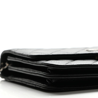 Chanel Caviar Quilted Square Wallet On Chain WOC Black 10 of 12