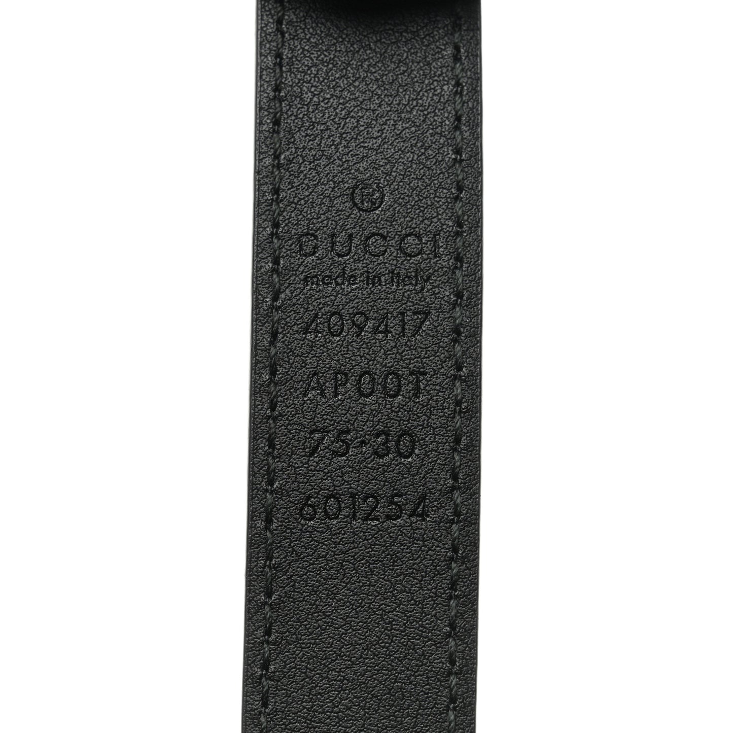 Calfskin Double G 20mm Belt 75 30 Black