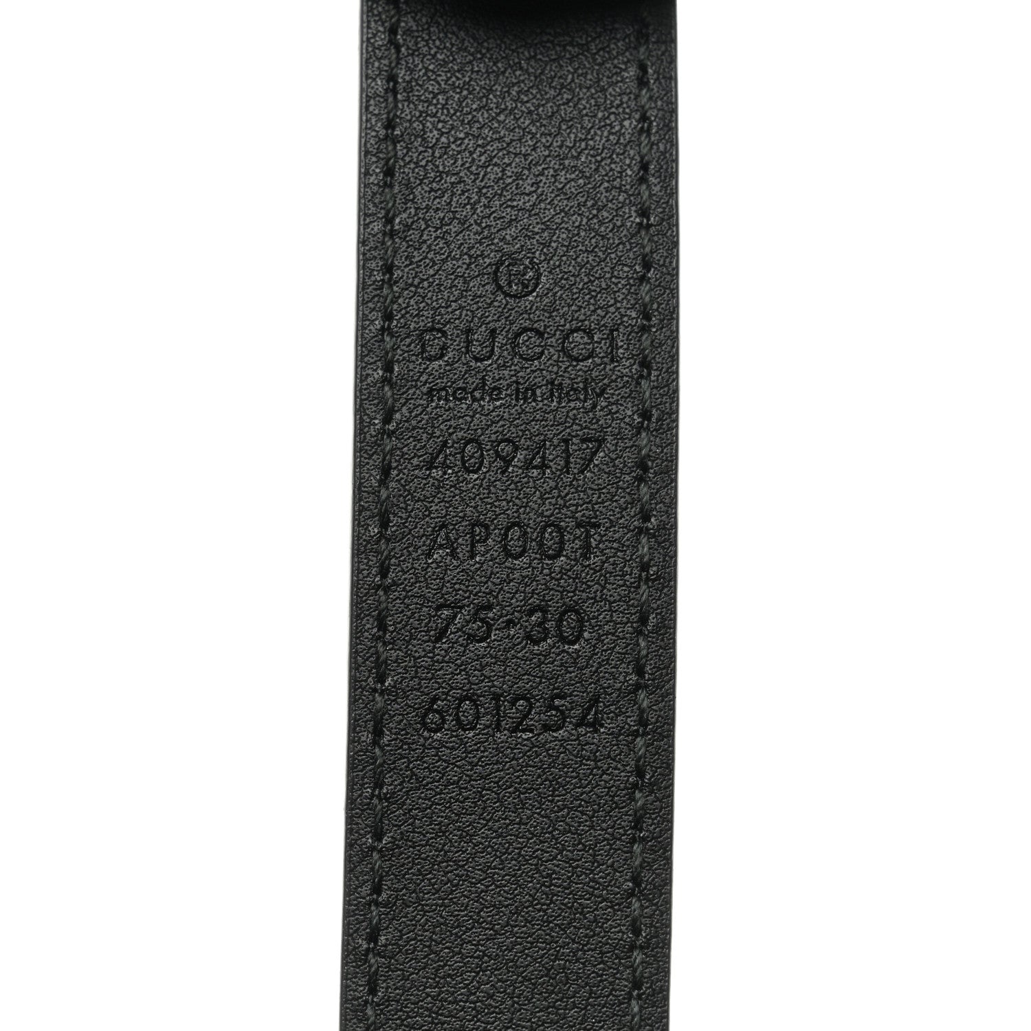 Gucci Calfskin Double G 20mm Belt 75 30 Black 5 of 6