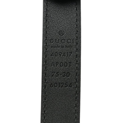 Gucci Calfskin Double G 20mm Belt 75 30 Black 5 of 6