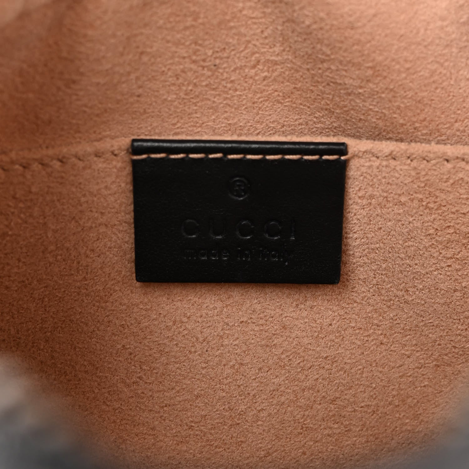 Gucci Calfskin Matelasse Small GG Marmont Chain Shoulder Bag Black 6 of 11