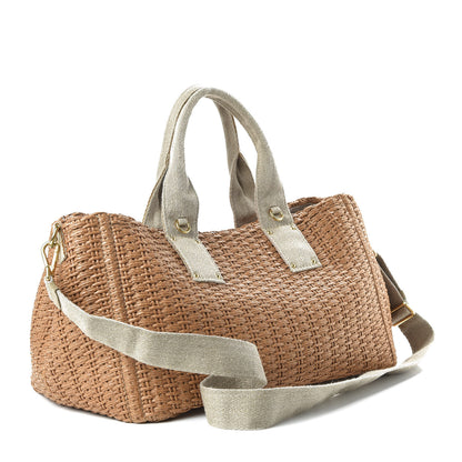 Prada Raffia Canvas Mistolino Tote Naturale 3 of 11
