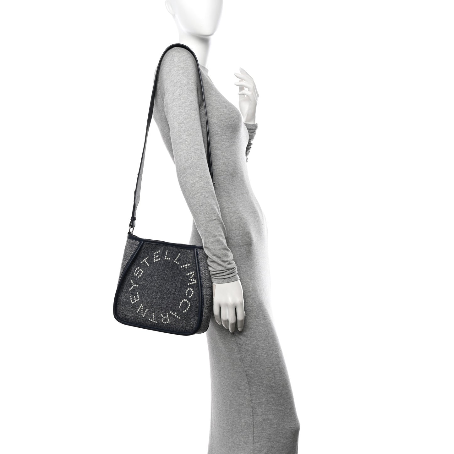 Eco Alter Denim Logo Mini Crossbody Blue