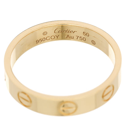 Cartier 18K Yellow Gold 3.5mm LOVE Wedding Band Ring 50 5.25 4 of 5
