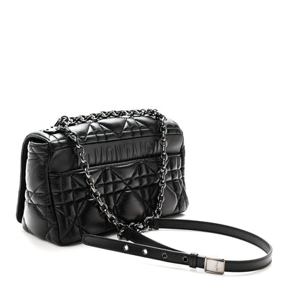 Christian Dior Calfskin Macrocannage Large Caro Bag Black 3 of 10