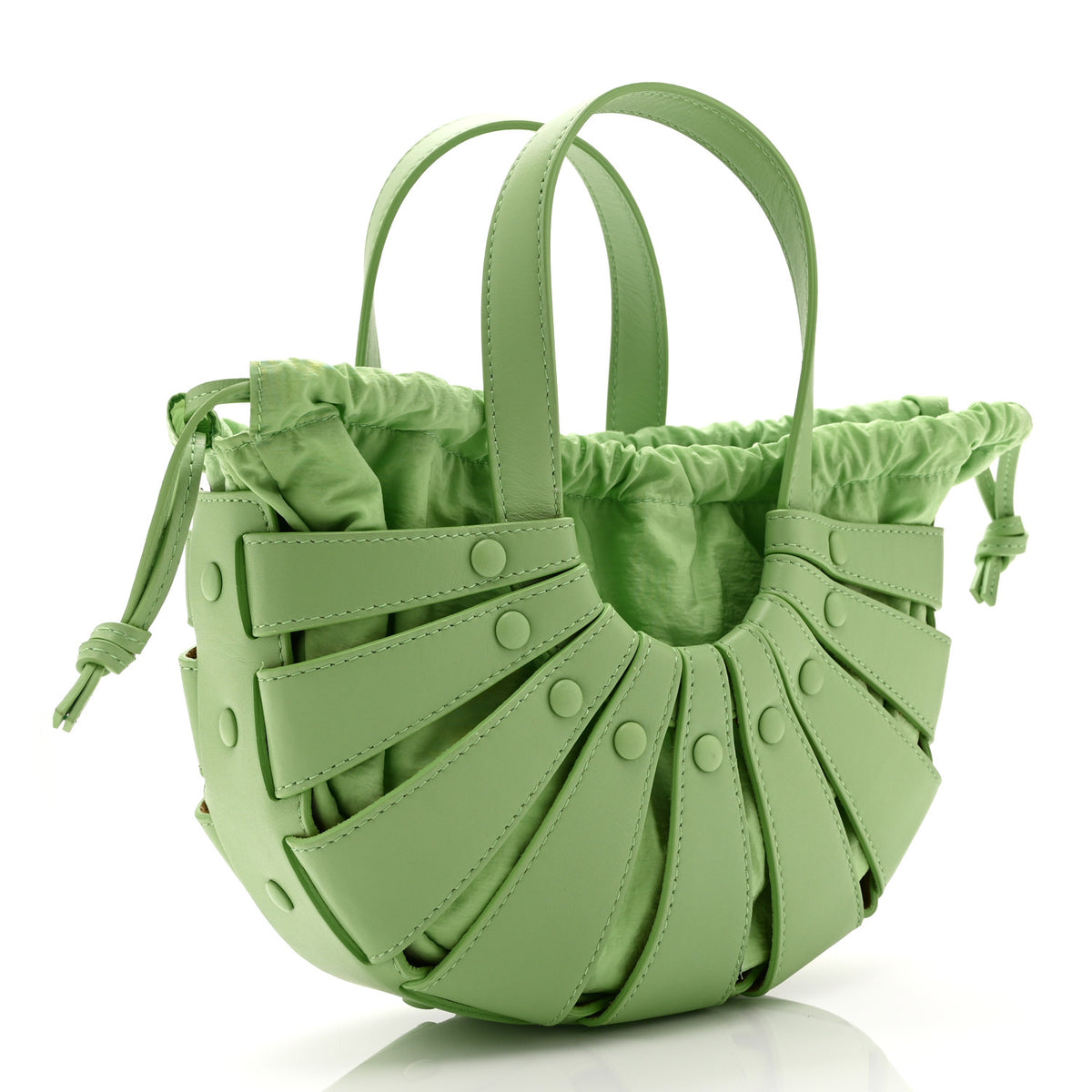 Bottega Veneta French Calfskin Small Shell Pistachio 3 of 10