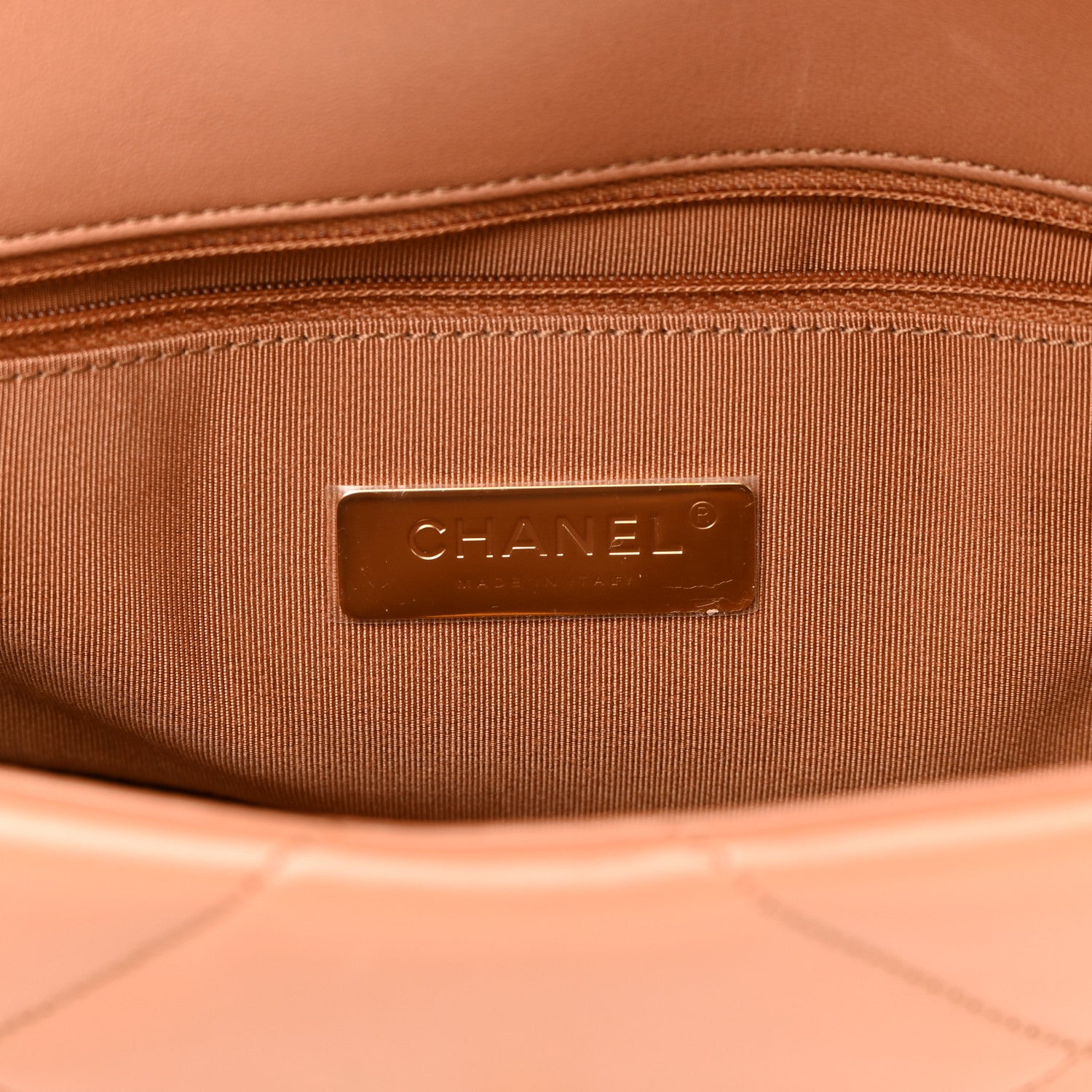 Chanel Lambskin Quilted Medium Chanel 19 Flap Brown 6 of 11