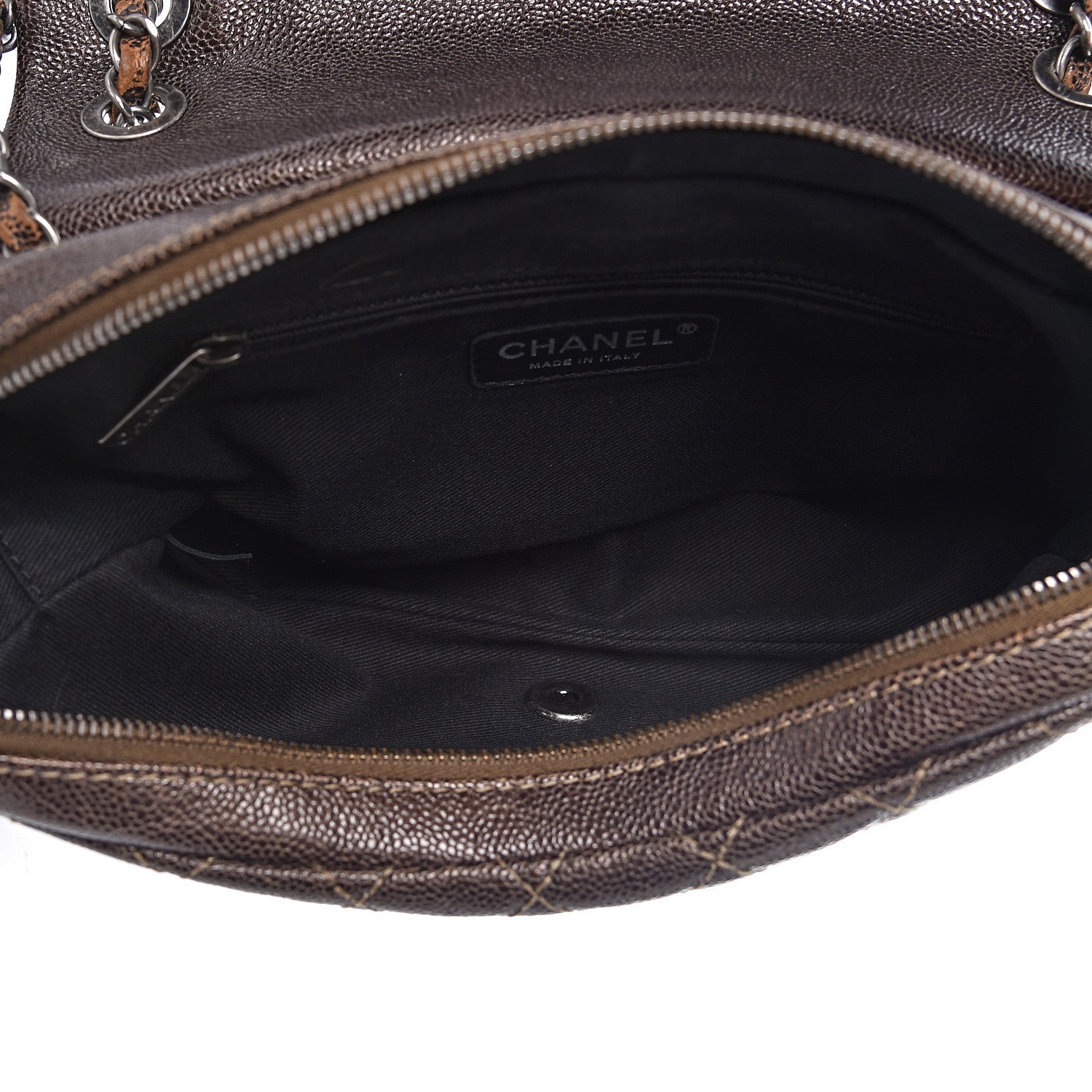 Chanel Iridescent Caviar Quilted Small Chic Flap Brown 5 of 10