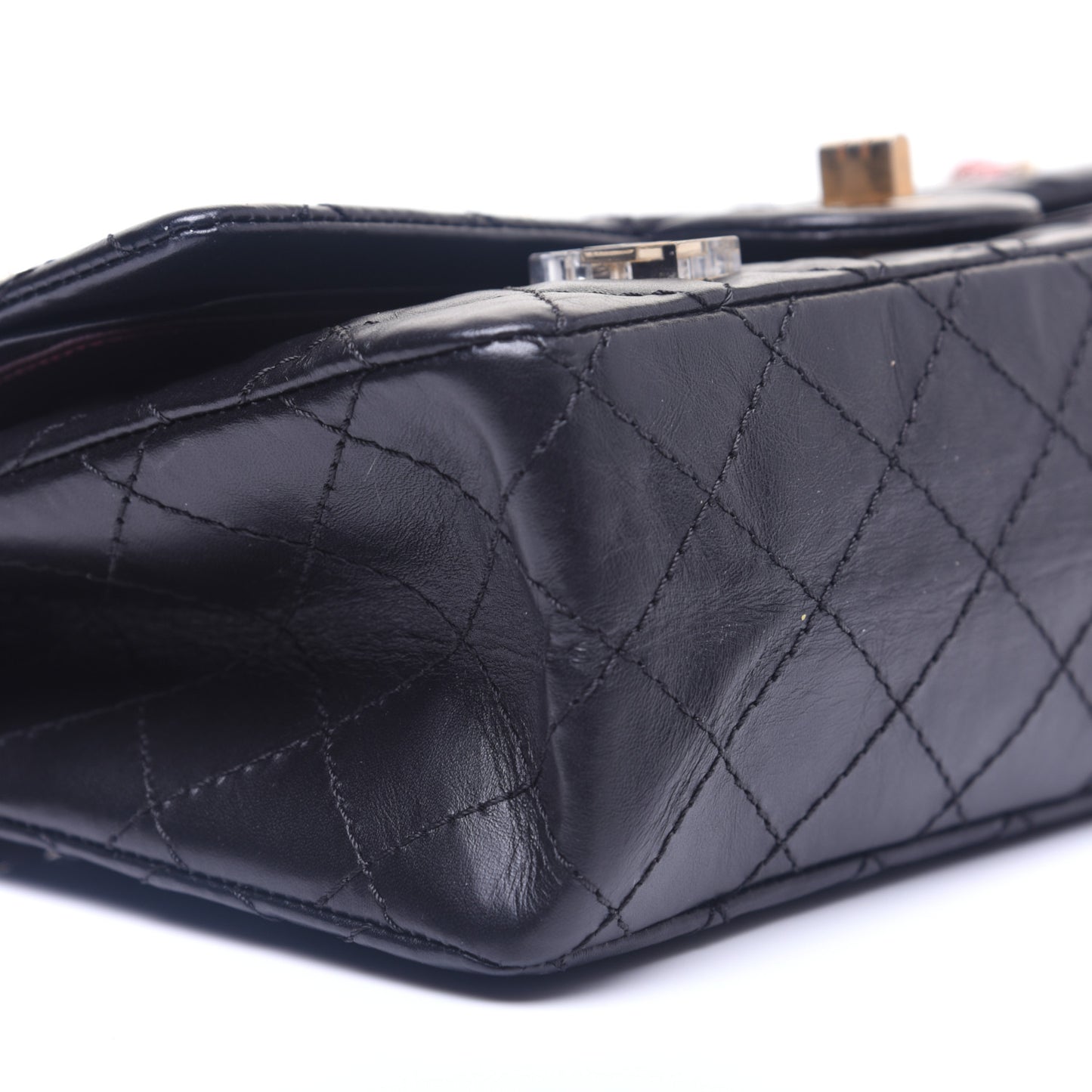 Aged Calfskin Lucky Charms 2.55 Reissue 225 Flap Black