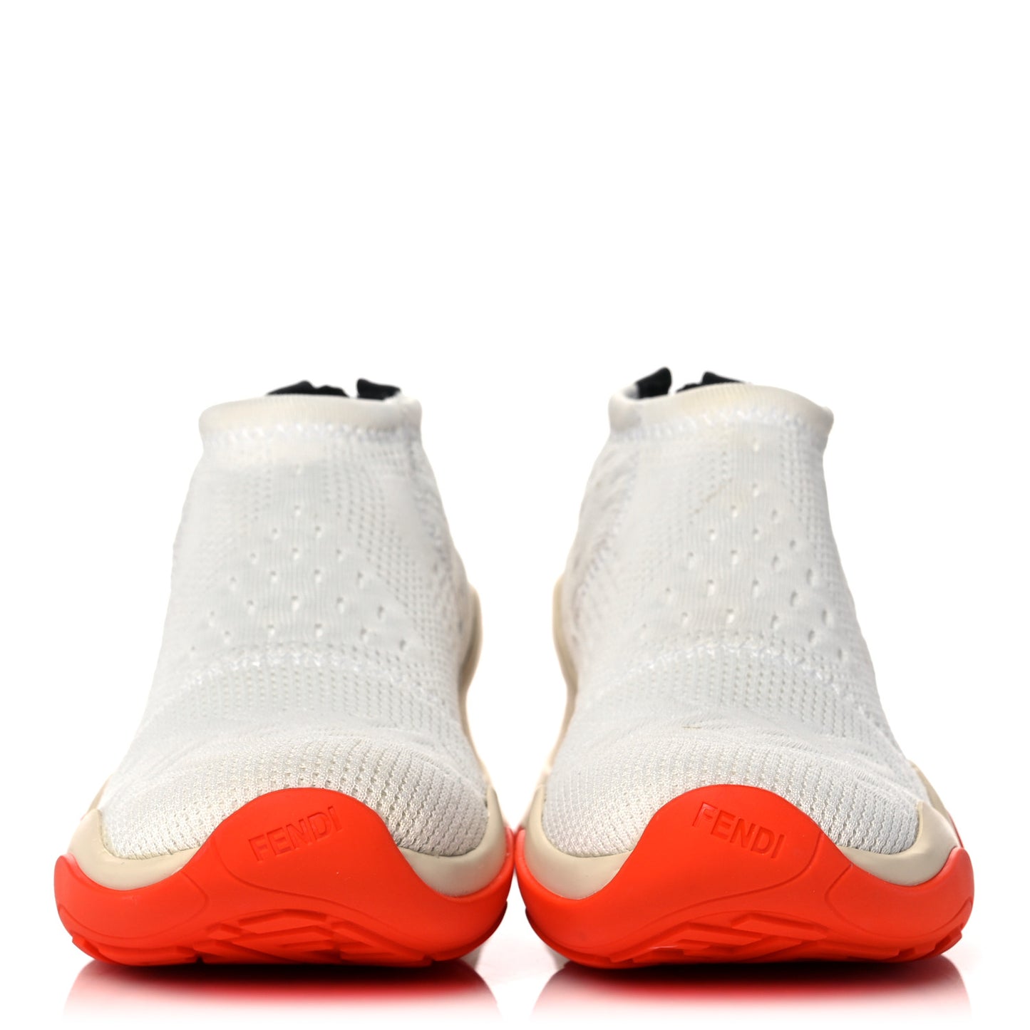 Technical 3D Mesh Womens FFluid Zip Up Sneakers 37 White Latte Ruggine