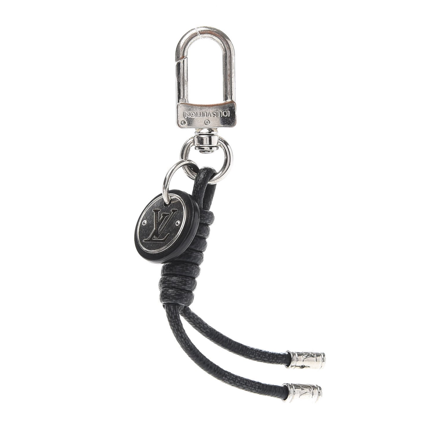 Palladium Damier Graphite Rope Bag Charm Key Holder