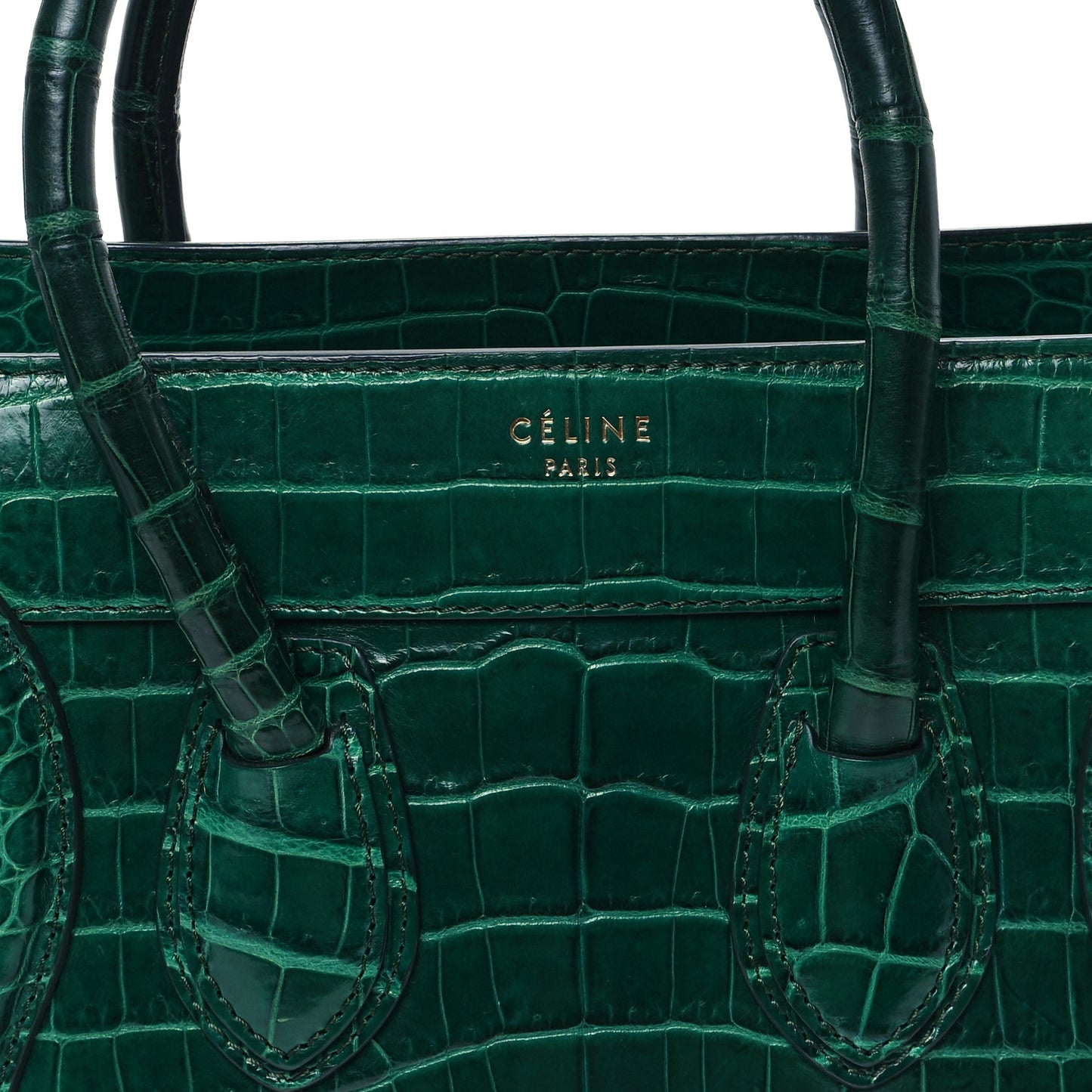 Crocodile Micro Luggage Green