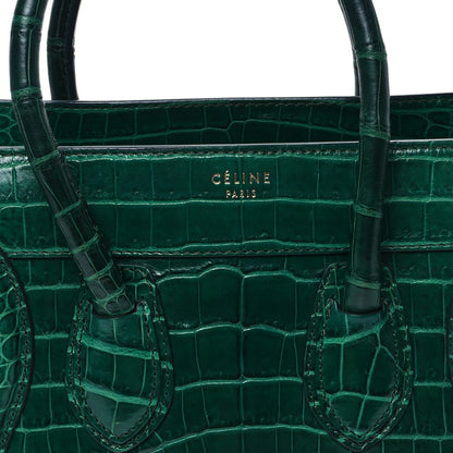 Celine Crocodile Micro Luggage Green 7 of 12