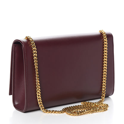 Saint Laurent Smooth Calfskin Medium Classic Monogram Kate Tassel Satchel Rouge Legion 2 of 9