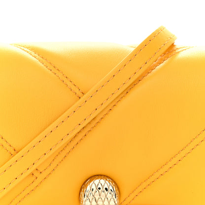 Bulgari Calfskin Serpenti Cabochon Micro Bag Yellow 8 of 10