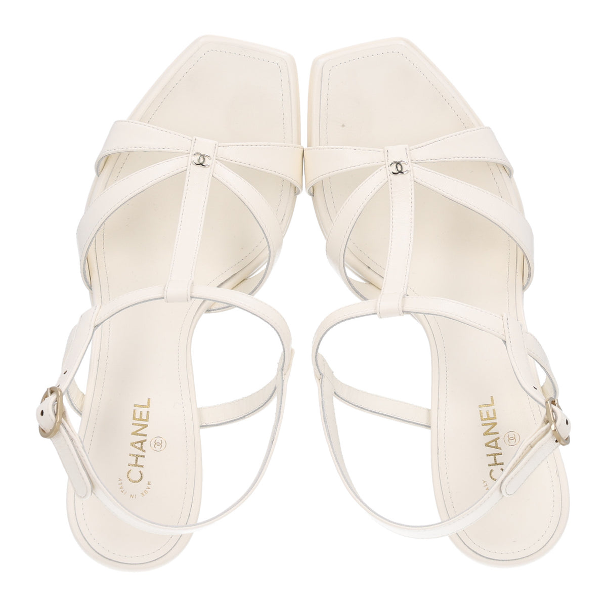 Lambskin Logo Platform Sandals 39 Black