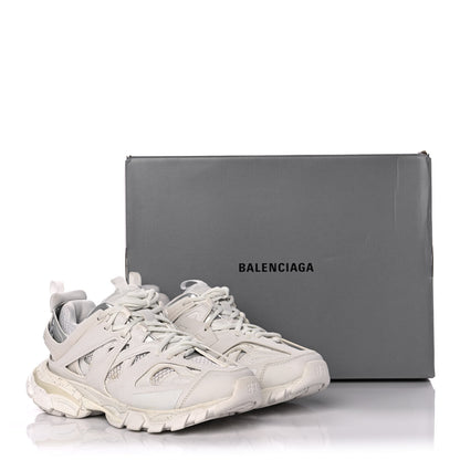 Balenciaga Rubber Mesh Fabric Monocolor Recycled Sole Womens Track Sneakers 38 White 12 of 12