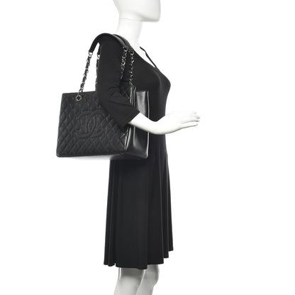 Chanel Caviar Quilted Grand Shopping Tote GST Black 2 of 10