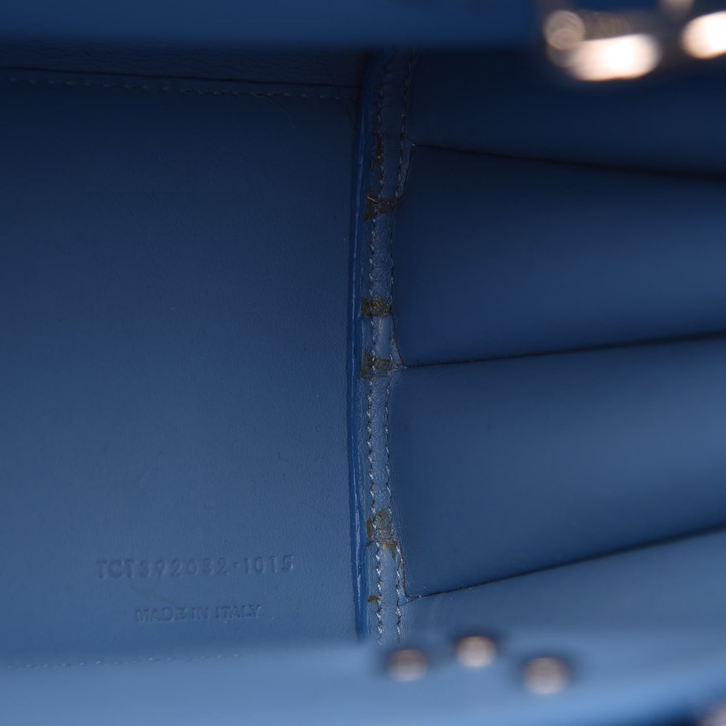 Grained Calfskin Baby Sac De Jour Blue Clair