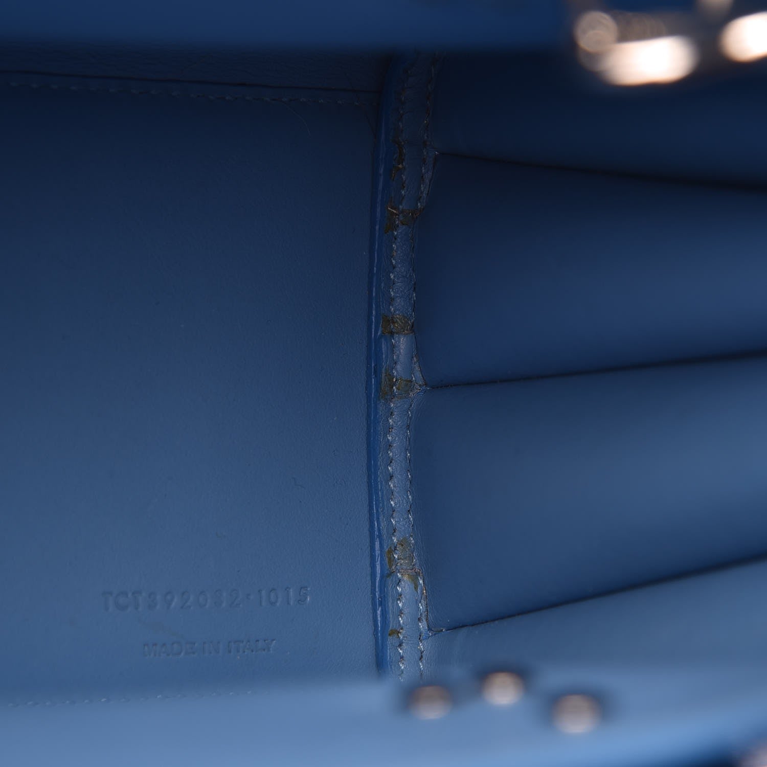 Saint Laurent Grained Calfskin Baby Sac De Jour Blue Clair 9 of 13